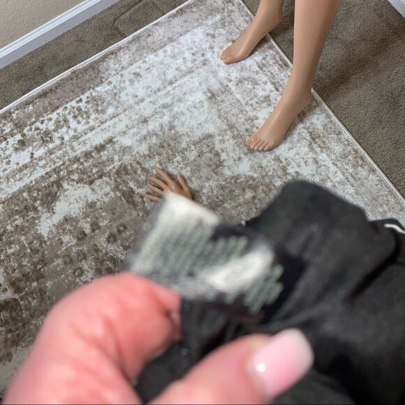 WHBM Women's Elbow Sleeve Geometric Print Wrap Dress black & white SZ 4 - Picture 7 of 10